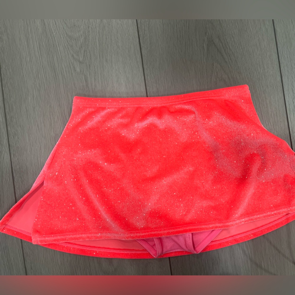 Mondor Pink Sparkle Glitter Dance Skirt Skort